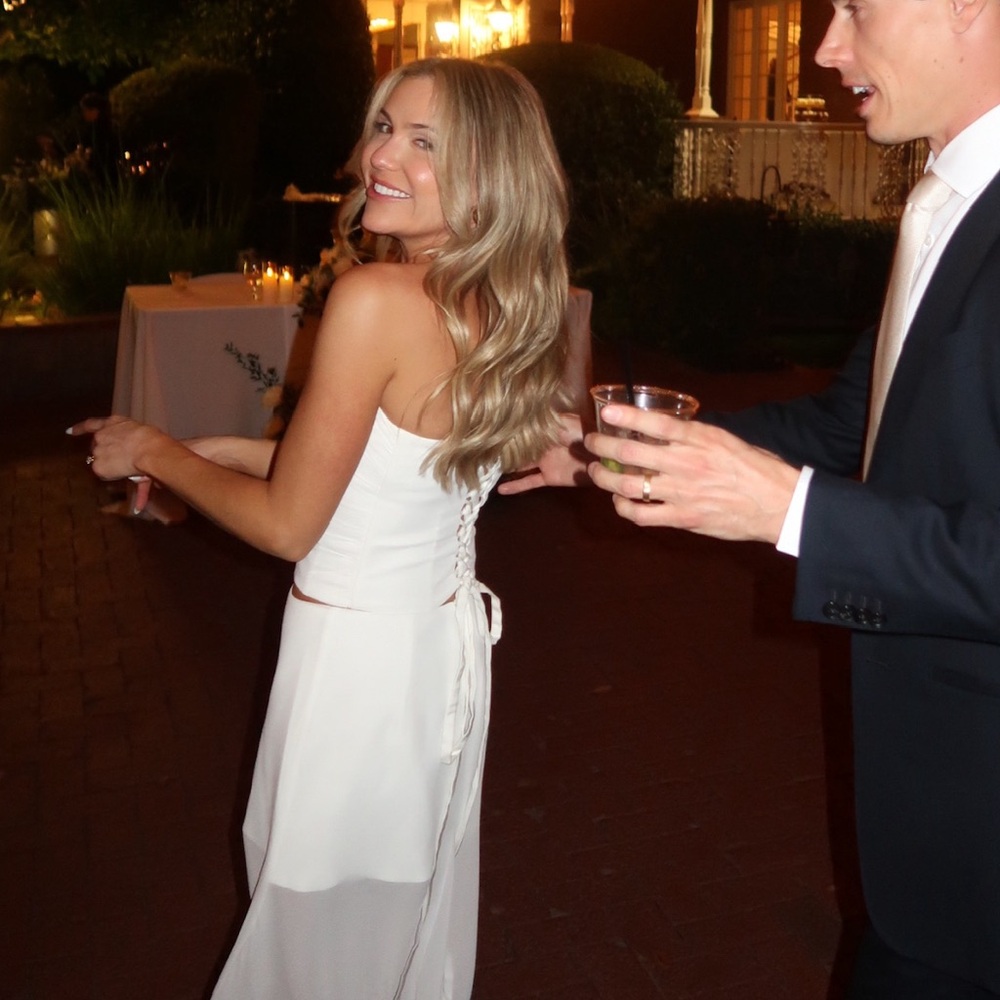 Anthropology Weddings Mare Strapless Corset &
Sheer Maxi Skirt Set XS SOLD OUT - Picture 7 of 7